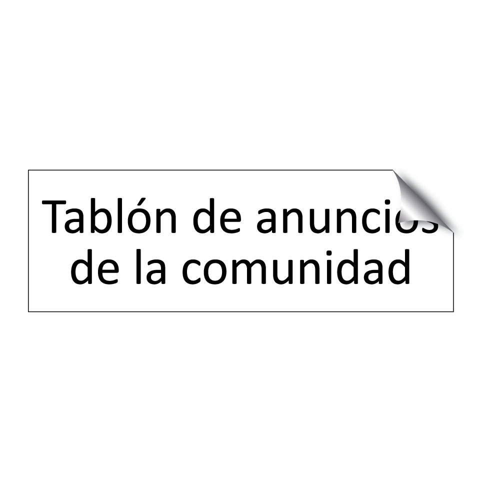 Tablón de anuncios de la comunidad