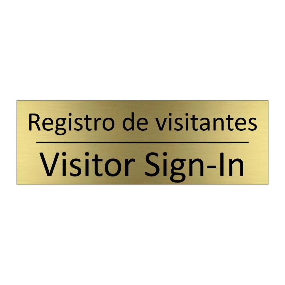Registro de visitantes - Visitor Sign-In