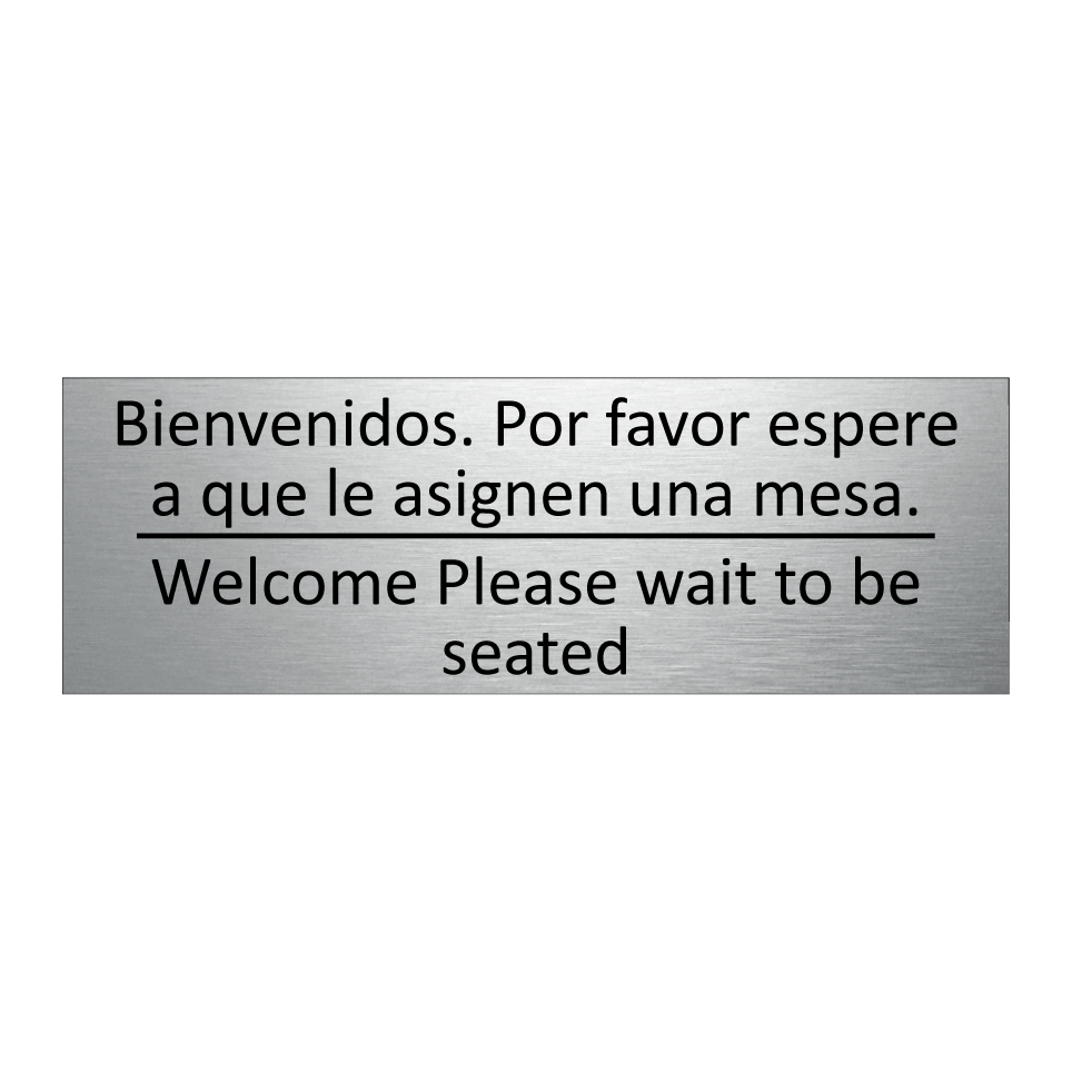 Bienvenidos. Por favor espere /.../ - Welcome Please wait to be /.../