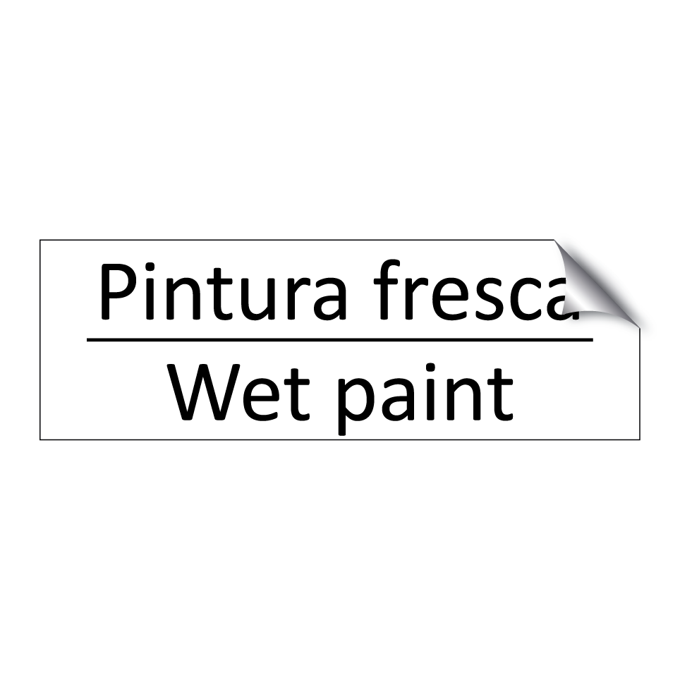 Pintura fresca - Wet paint