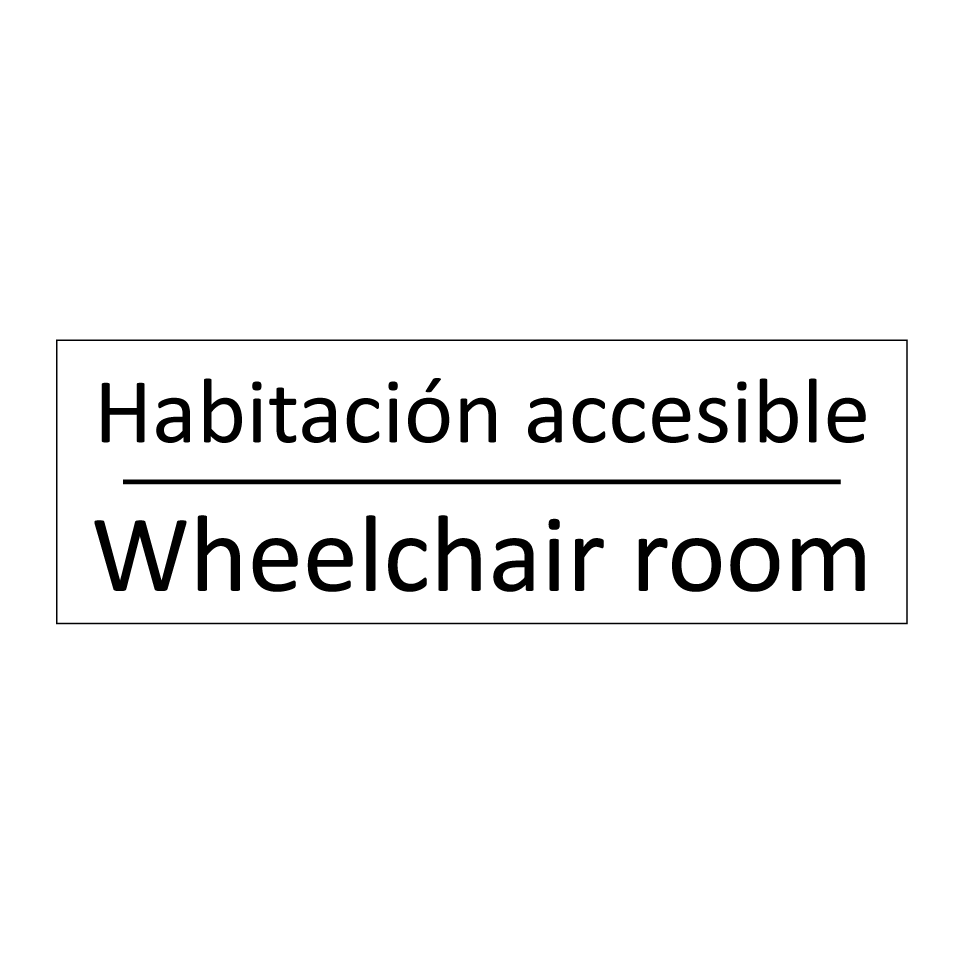 Habitación accesible - Wheelchair room