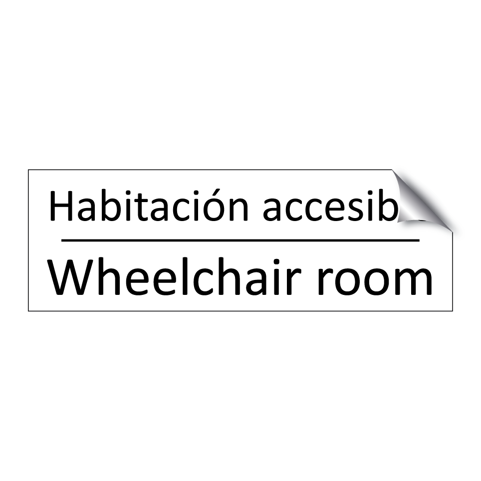 Habitación accesible - Wheelchair room