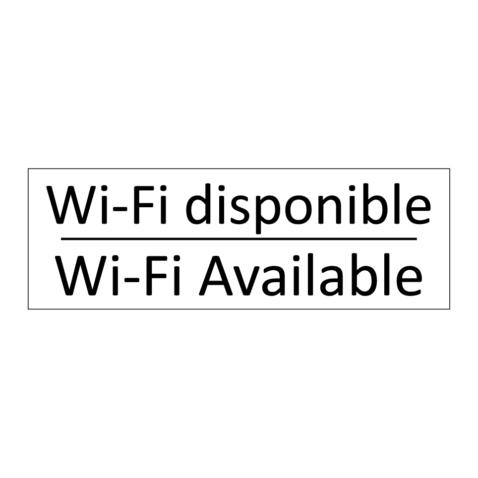 Wi‑Fi disponible - Wi-Fi Available