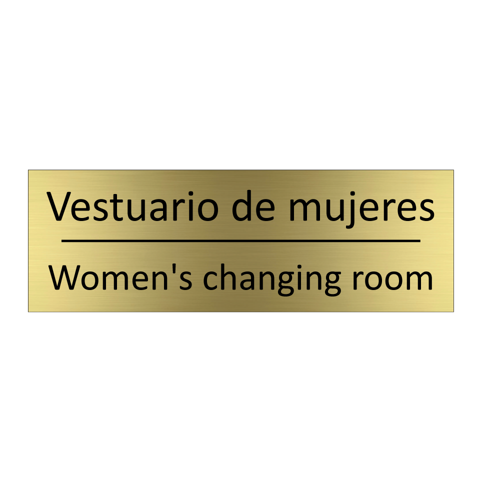 Vestuario de mujeres - Women's changing room