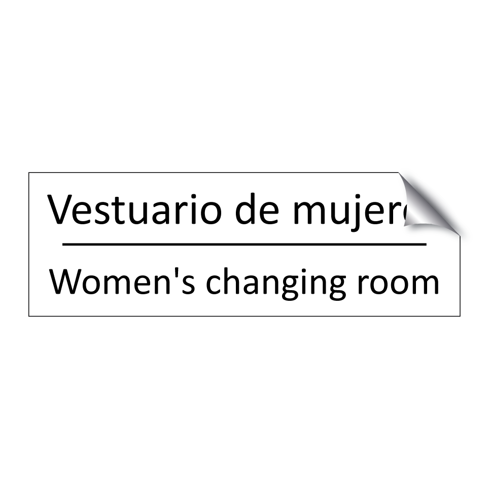 Vestuario de mujeres - Women's changing room