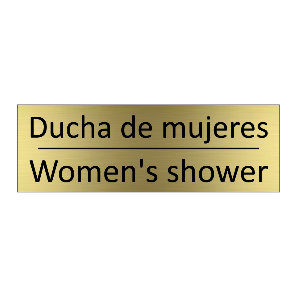 Ducha de mujeres - Women's shower