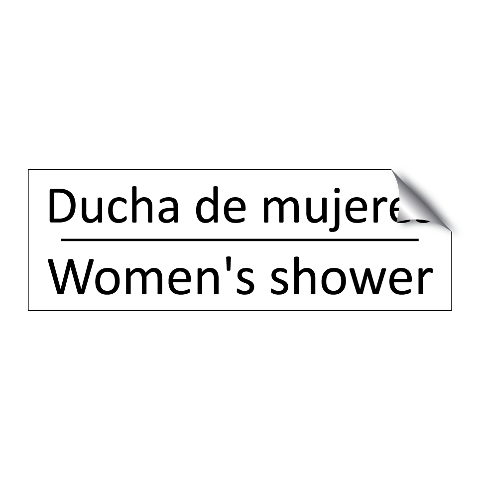 Ducha de mujeres - Women's shower