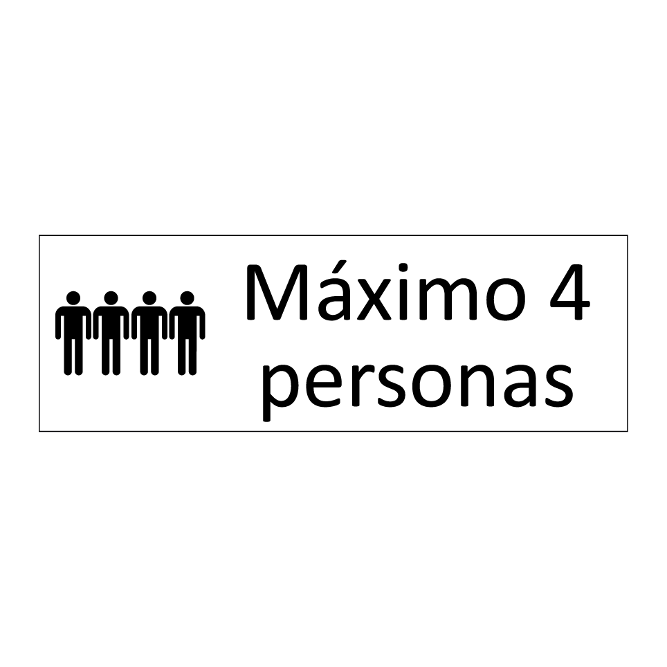 Máximo 4 personas