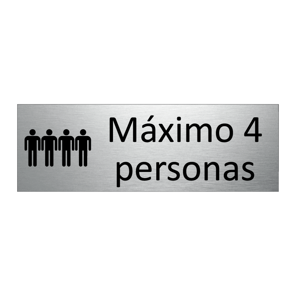 Máximo 4 personas