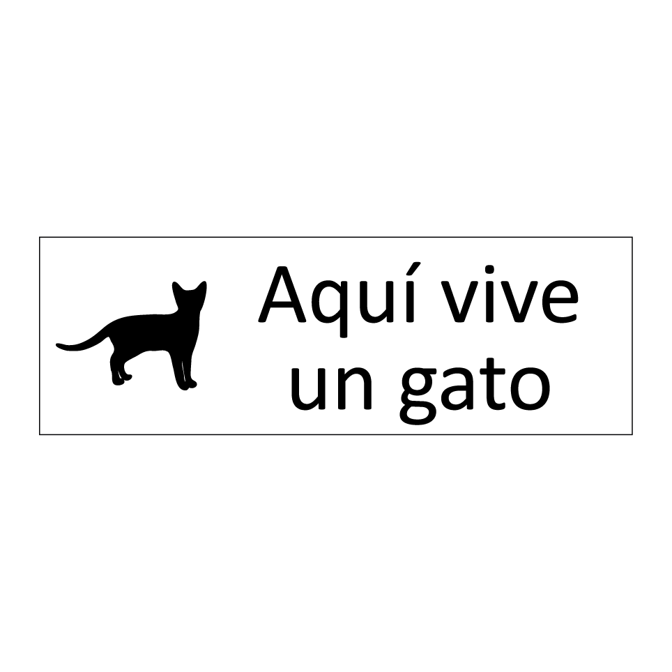 Aquí vive un gato