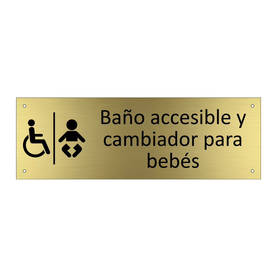 Baño accesible y cambiador para bebés