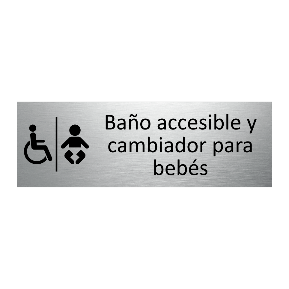 Baño accesible y cambiador para bebés