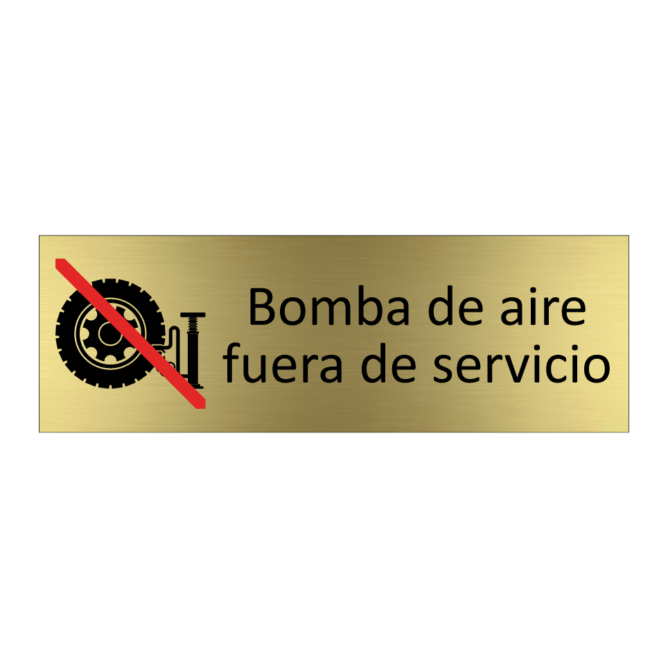 Bomba de aire fuera de servicio