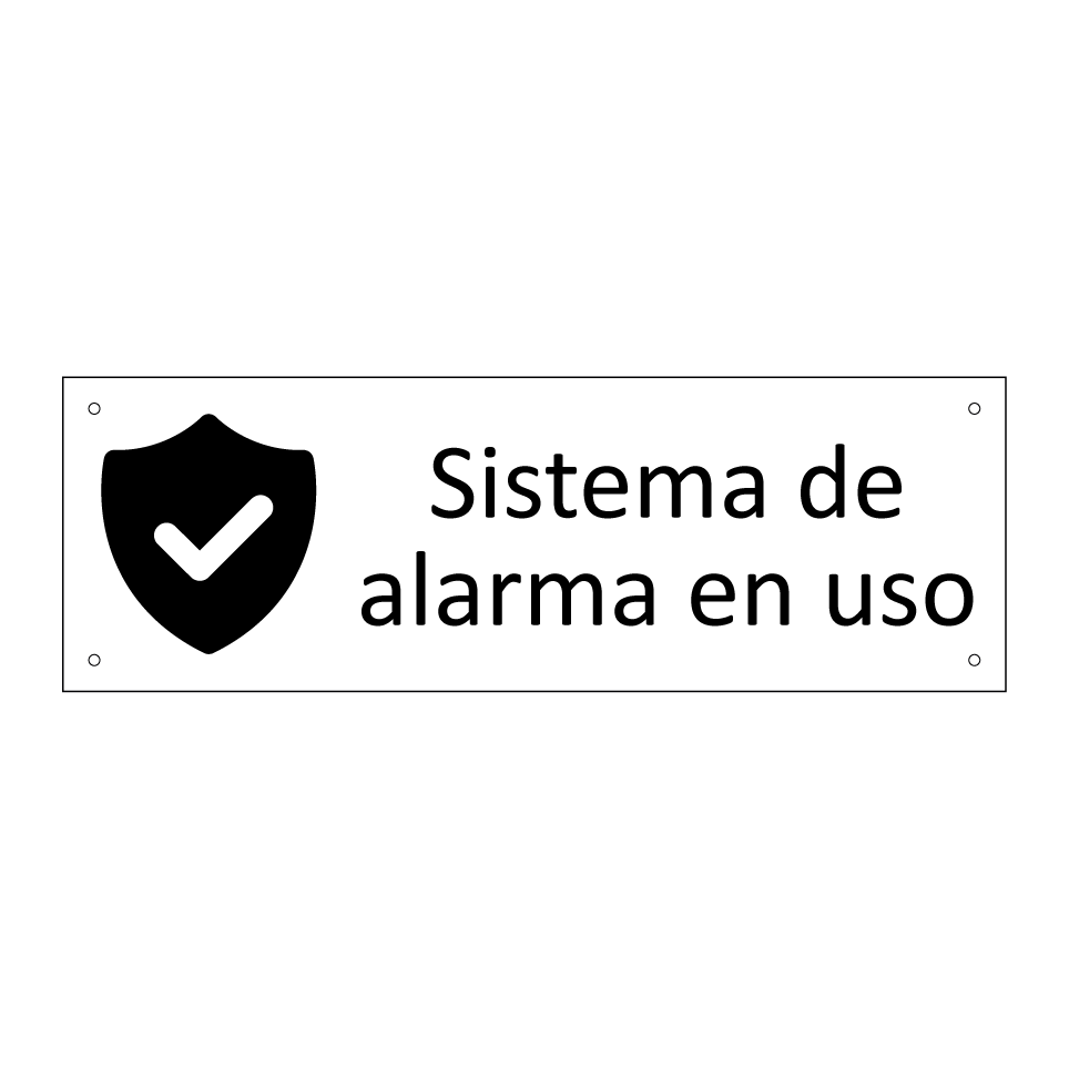 Sistema de alarma en uso