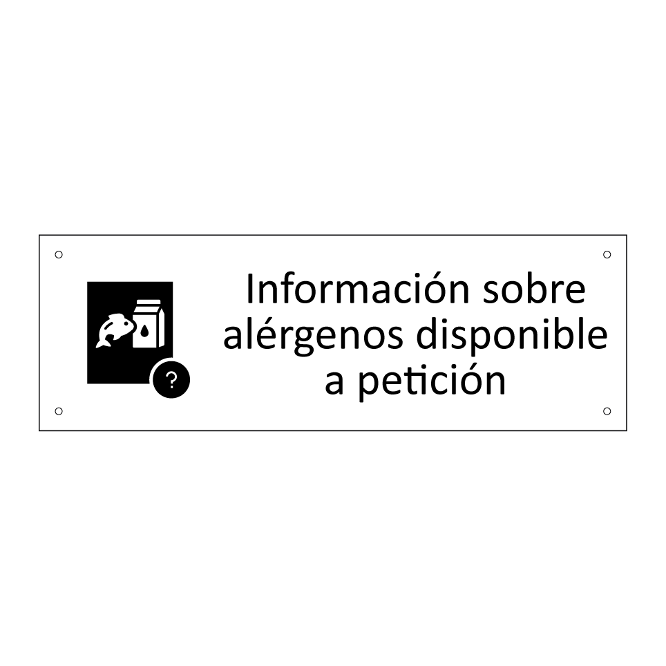 Información sobre alérgenos disponible a petición