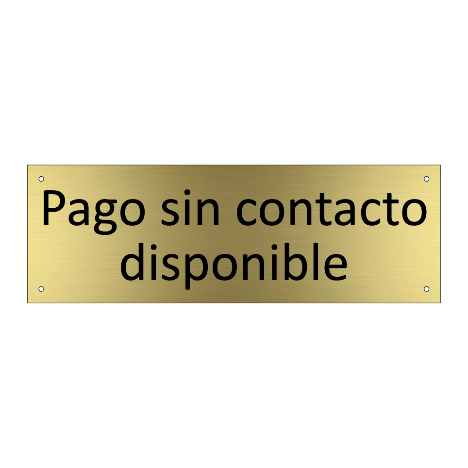 Pago sin contacto disponible