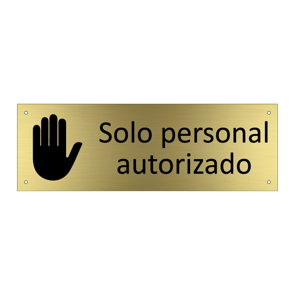 Solo personal autorizado