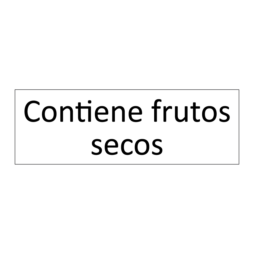 Contiene frutos secos