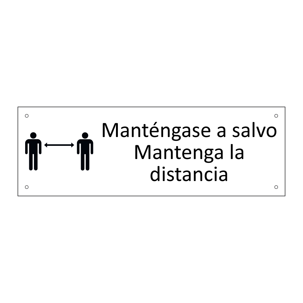 Manténgase a salvo Mantenga la distancia
