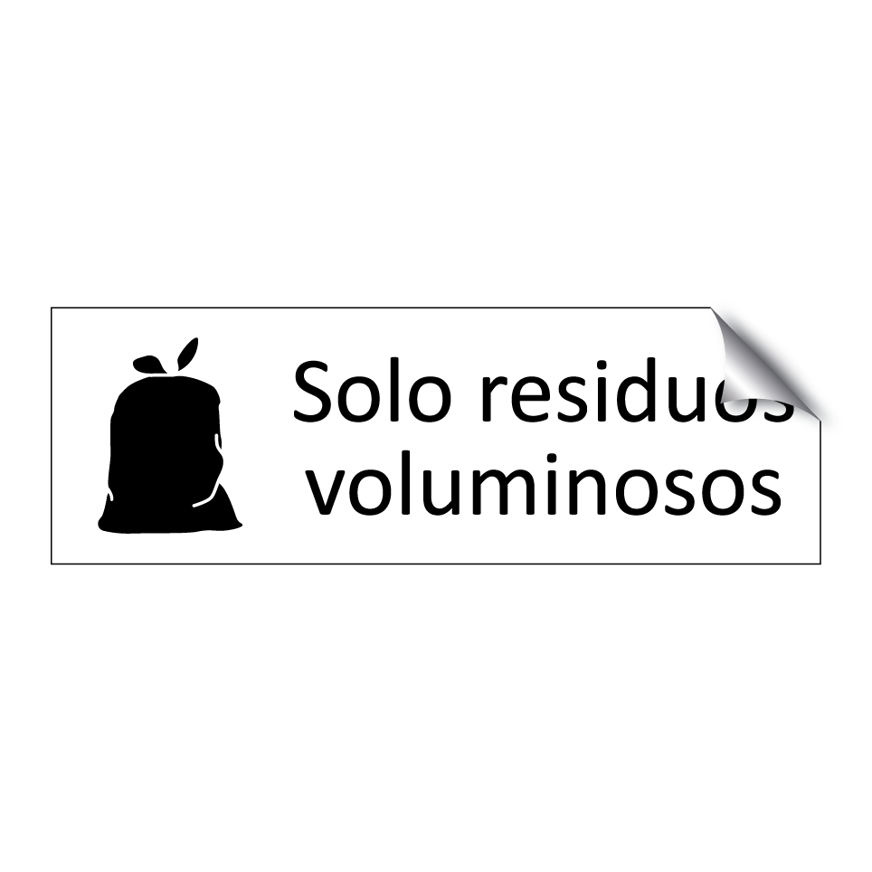 Solo residuos voluminosos