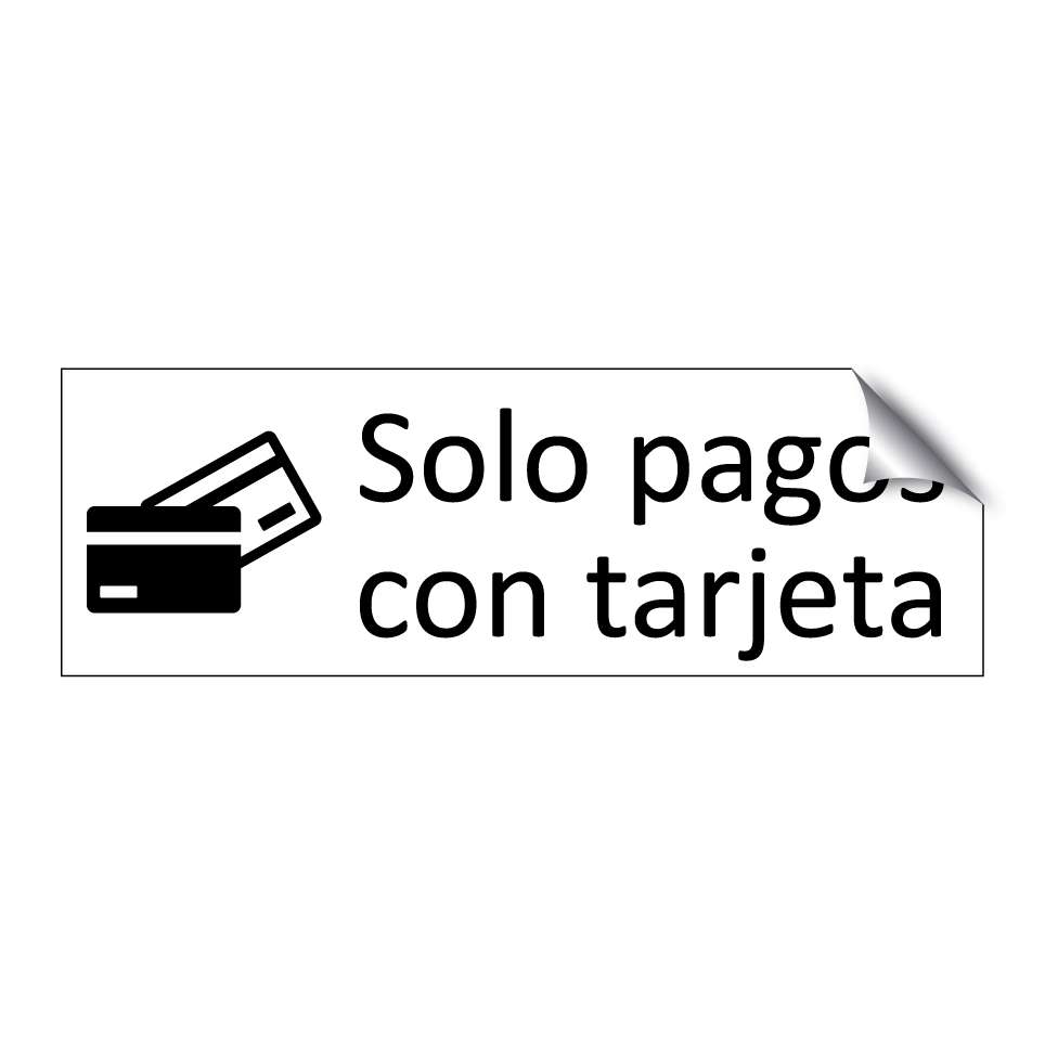 Solo pagos con tarjeta