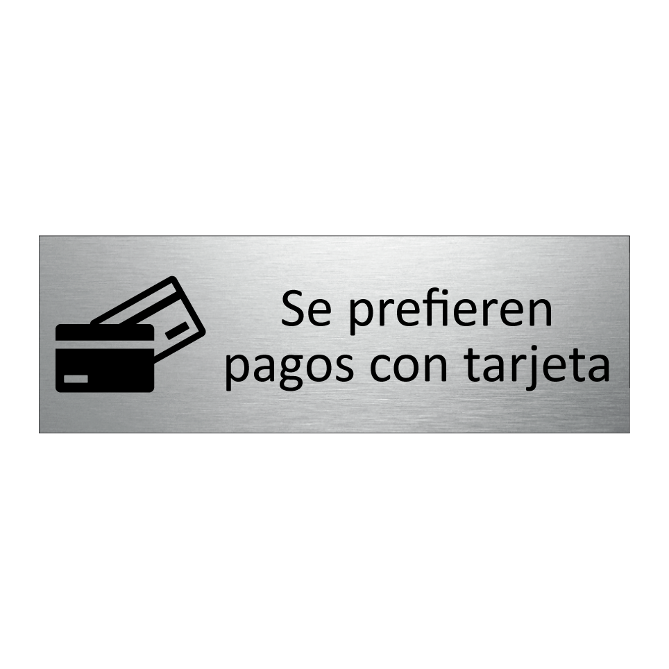 Se prefieren pagos con tarjeta