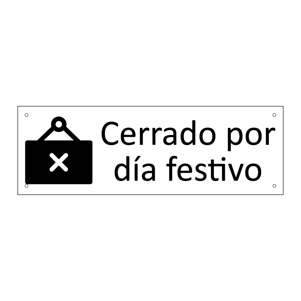 Cerrado por día festivo
