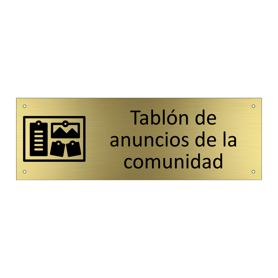 Tablón de anuncios de la comunidad