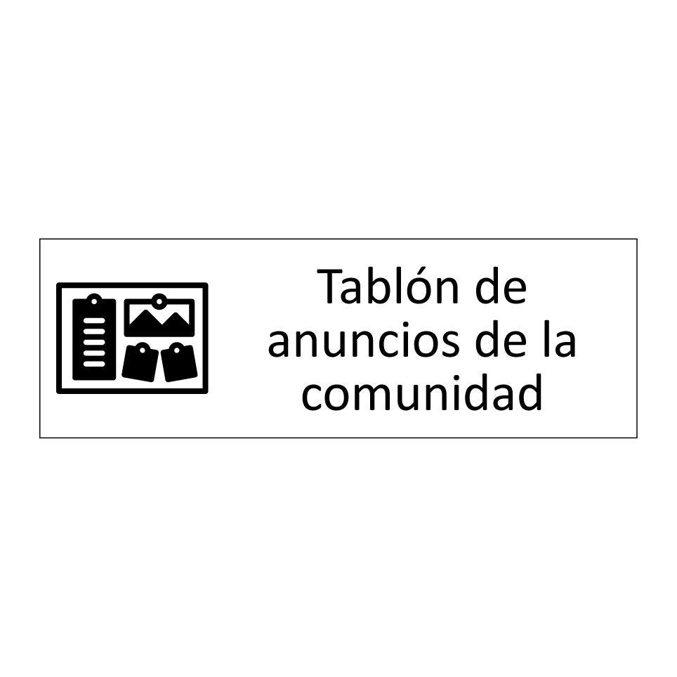 Tablón de anuncios de la comunidad