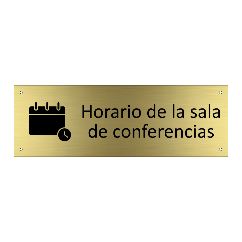 Horario de la sala de conferencias