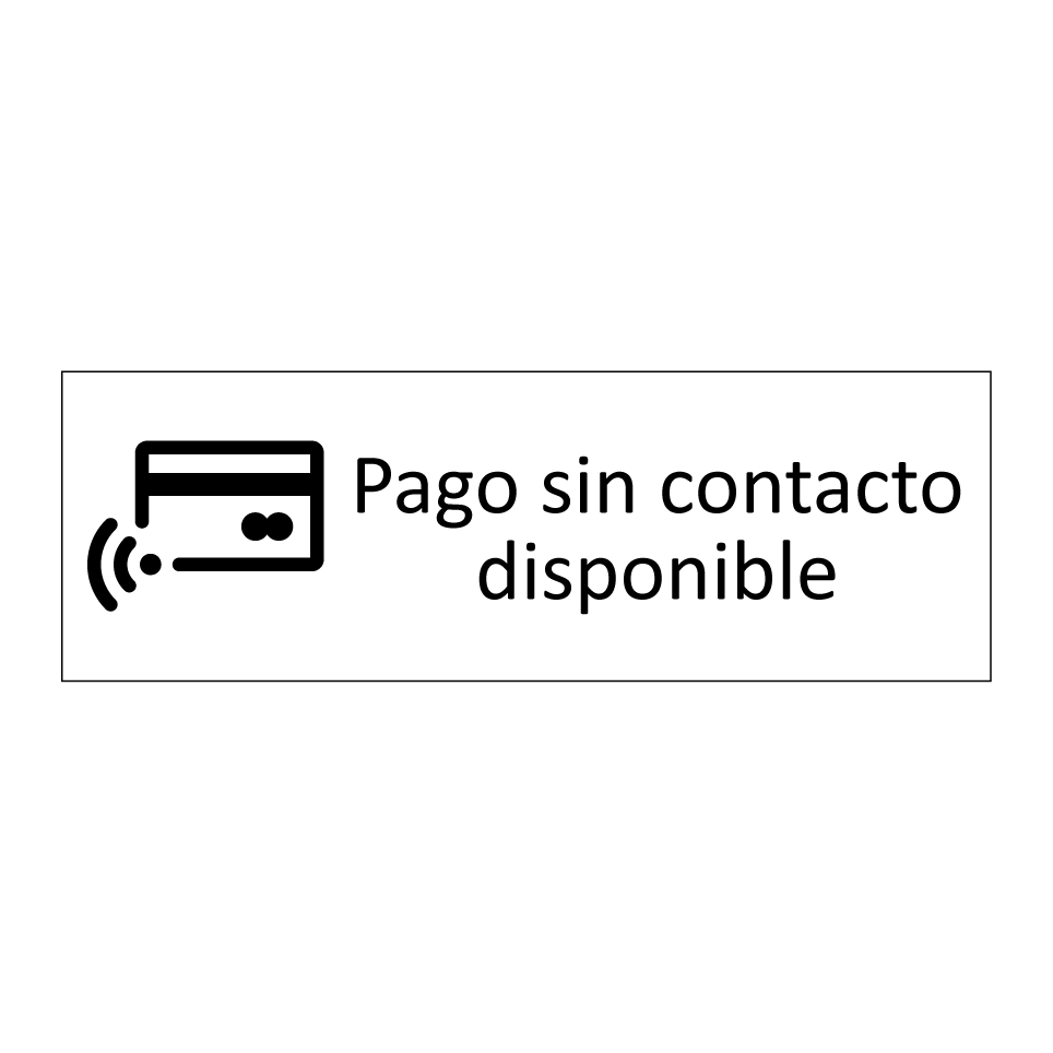 Pago sin contacto disponible