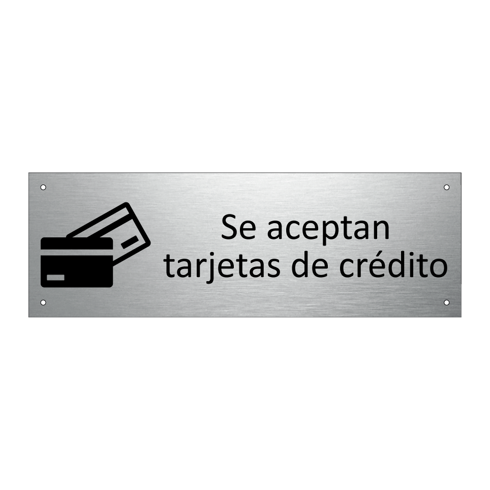 Se aceptan tarjetas de crédito