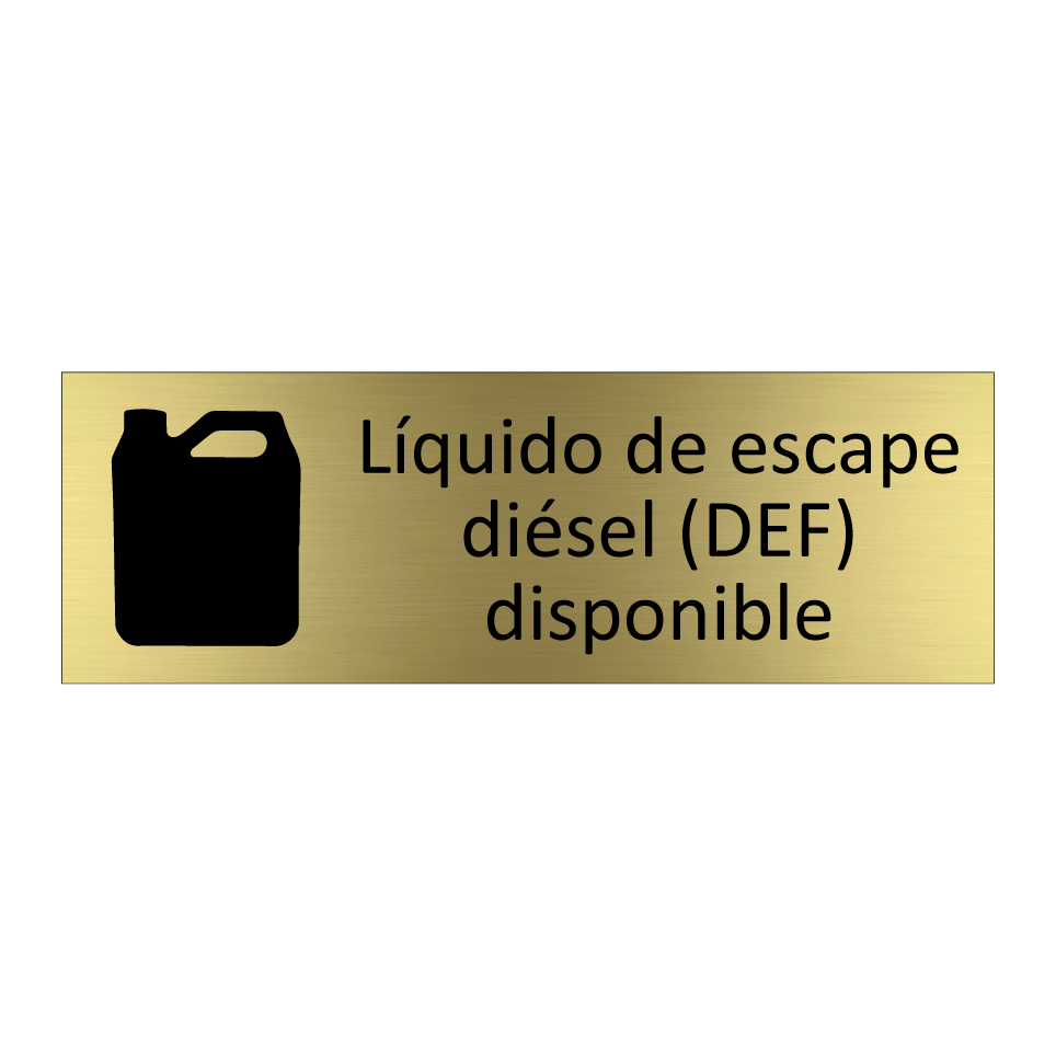 Líquido de escape diésel (DEF) disponible