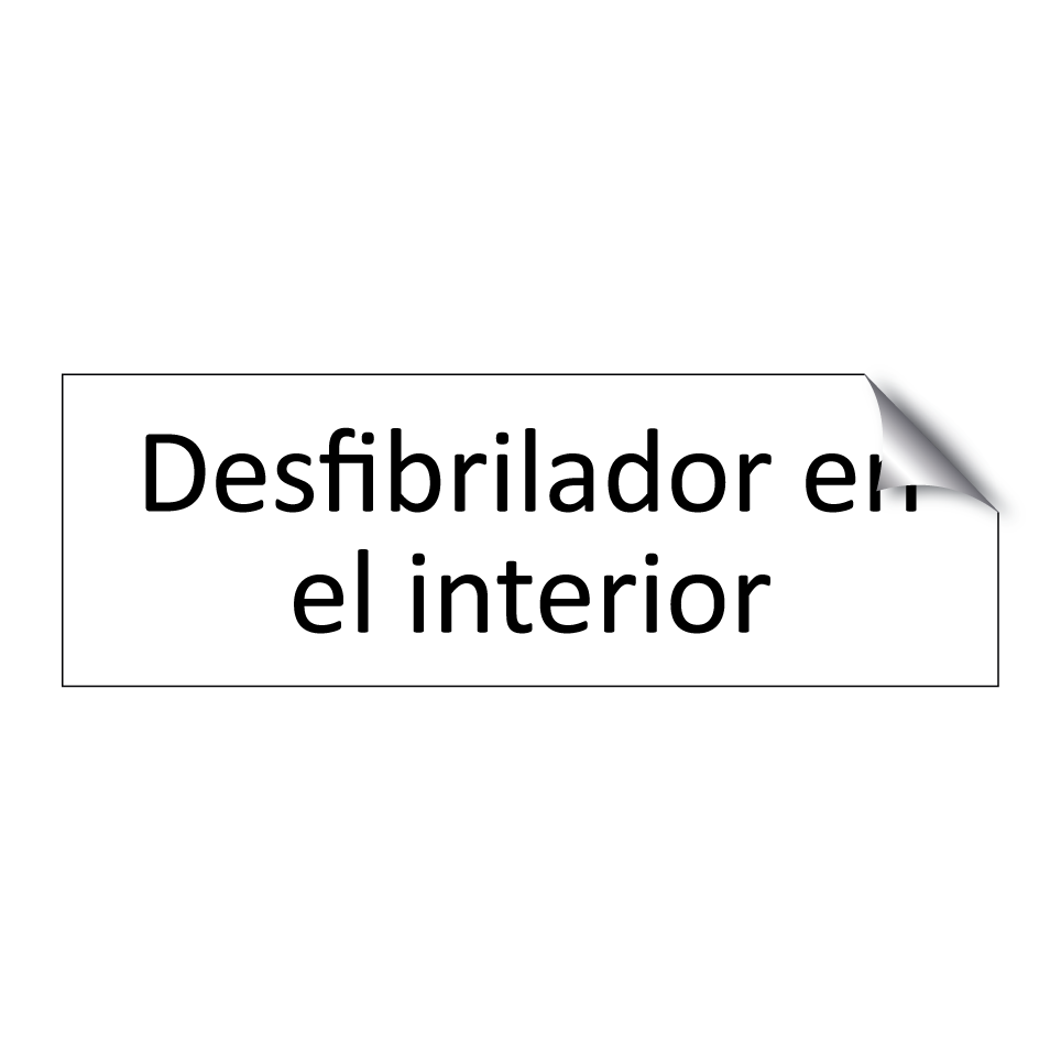 Desfibrilador en el interior