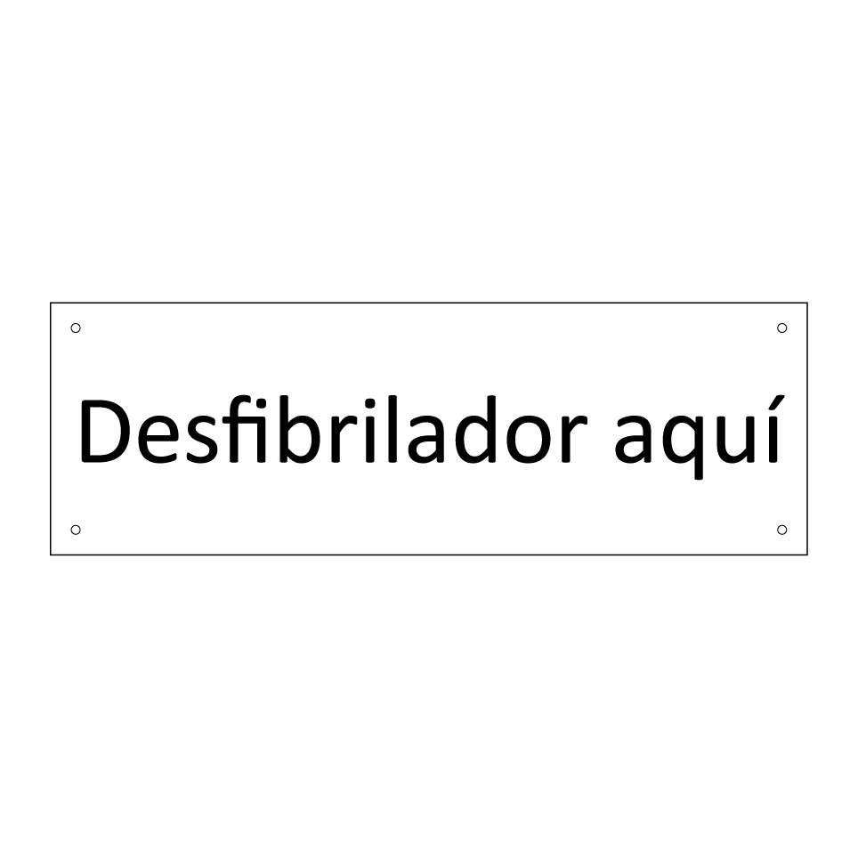 Desfibrilador aquí