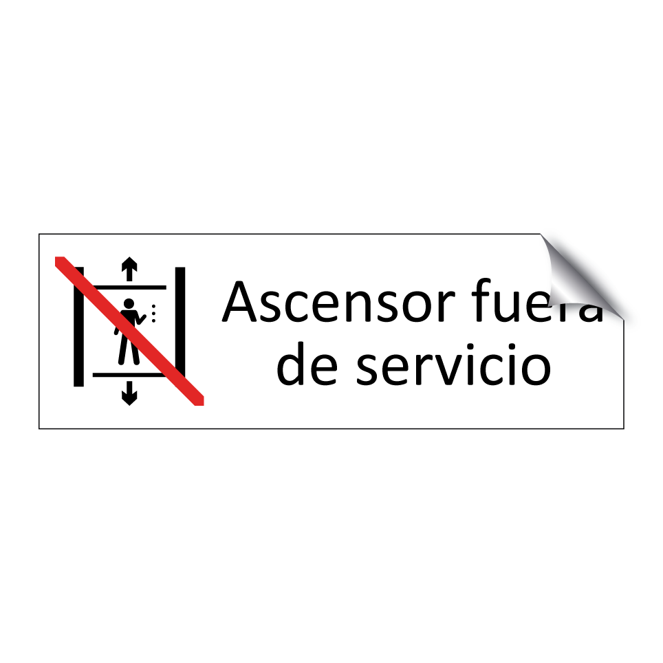 Ascensor fuera de servicio