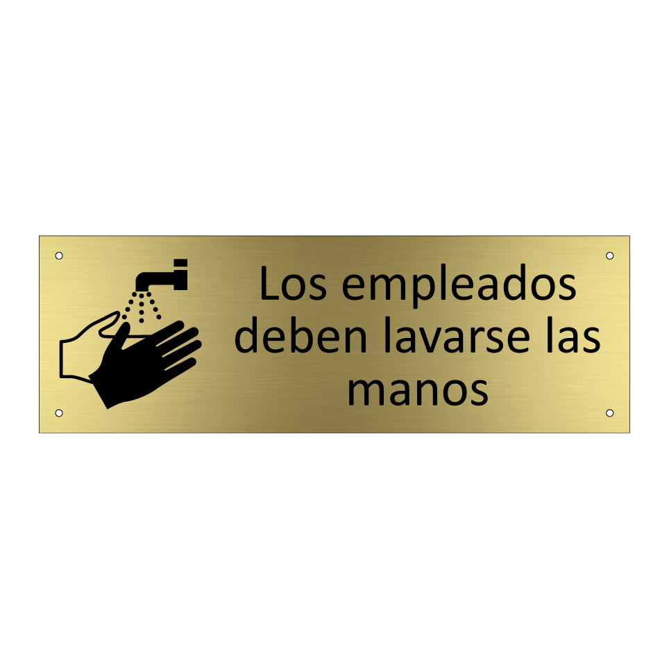 Los empleados deben lavarse las manos