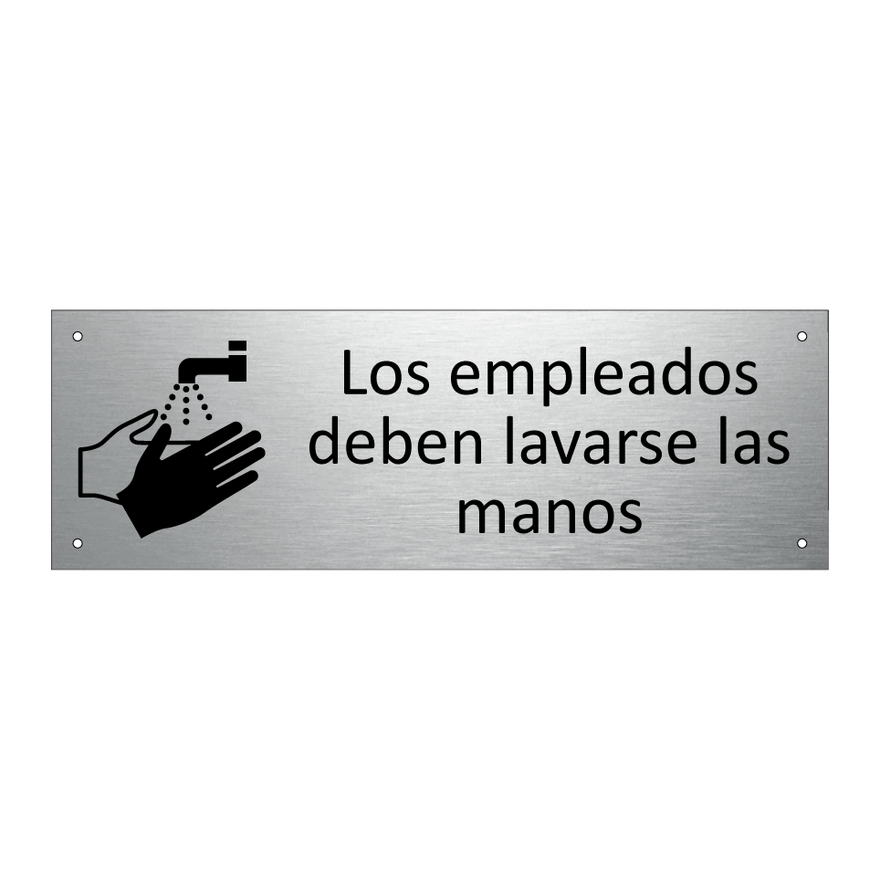 Los empleados deben lavarse las manos