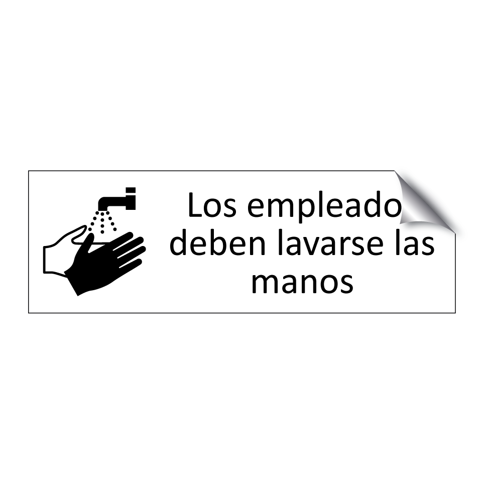 Los empleados deben lavarse las manos