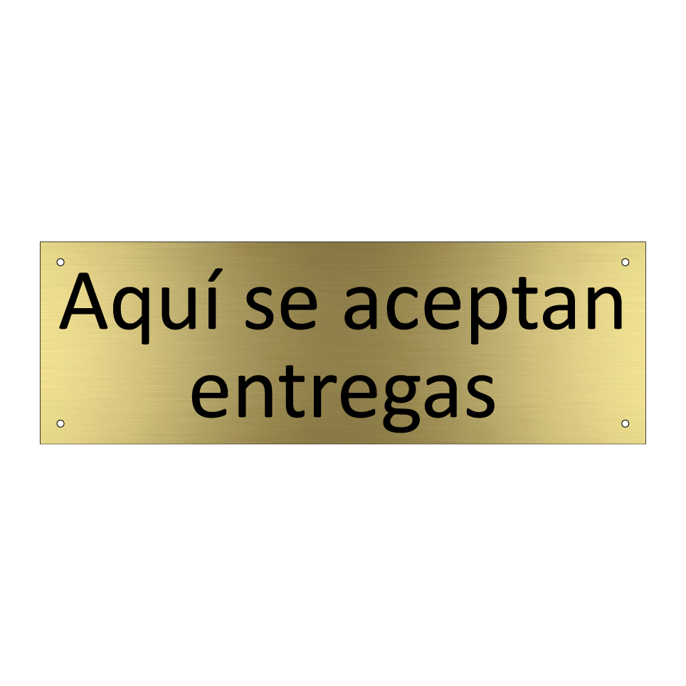Aquí se aceptan entregas