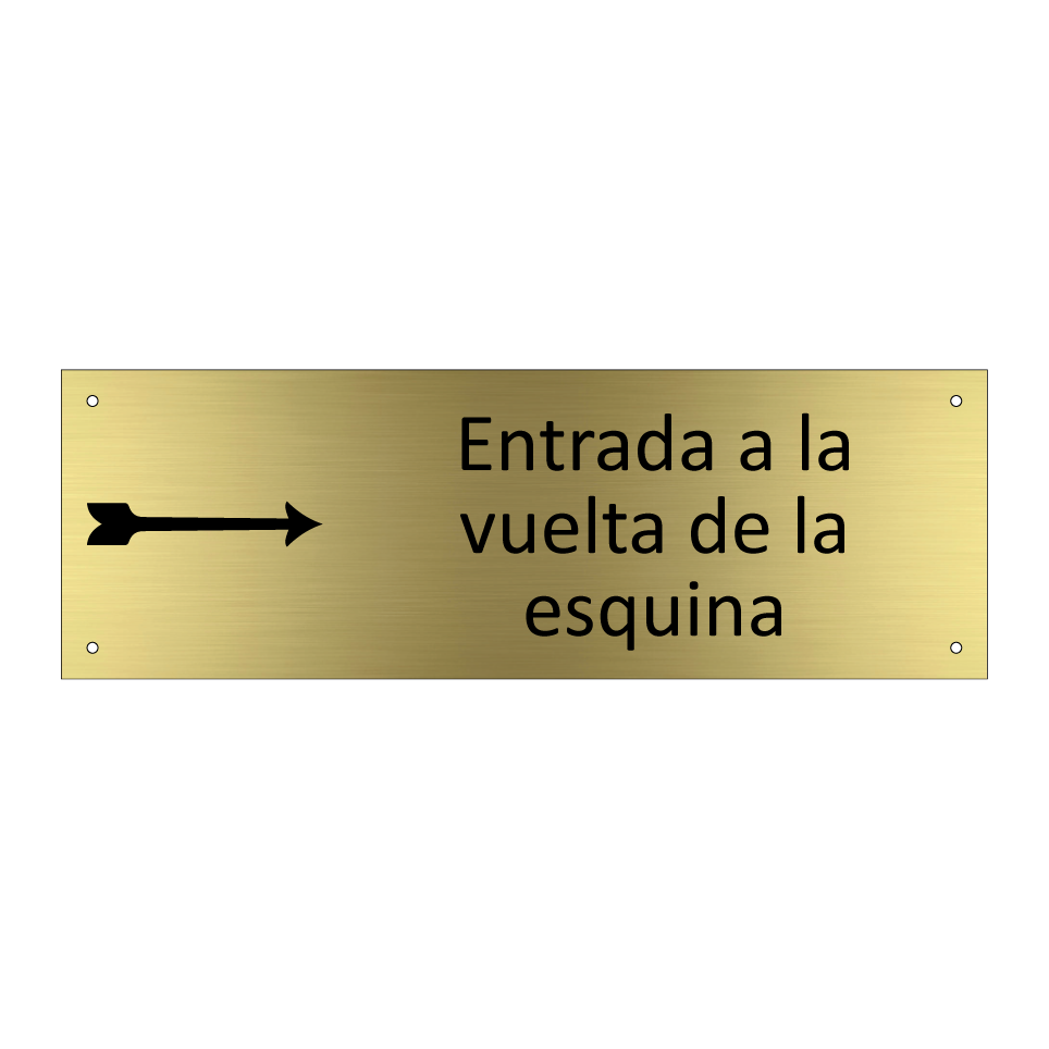 Entrada a la vuelta de la esquina