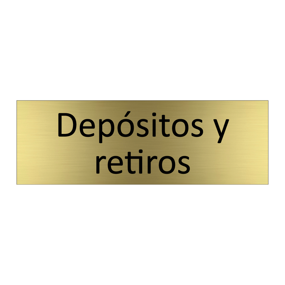Depósitos y retiros