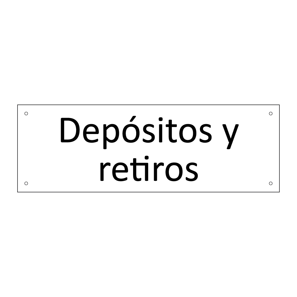 Depósitos y retiros