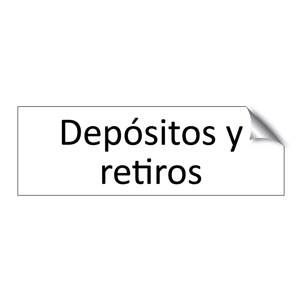 Depósitos y retiros