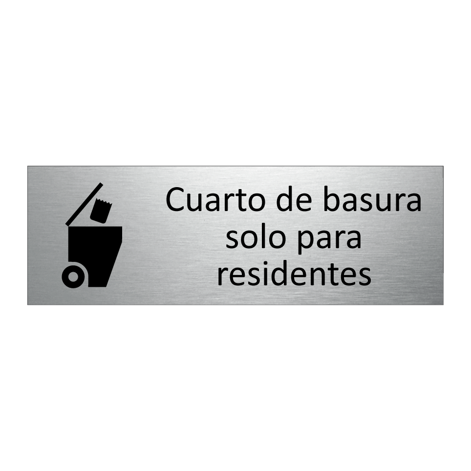 Cuarto de basura solo para residentes