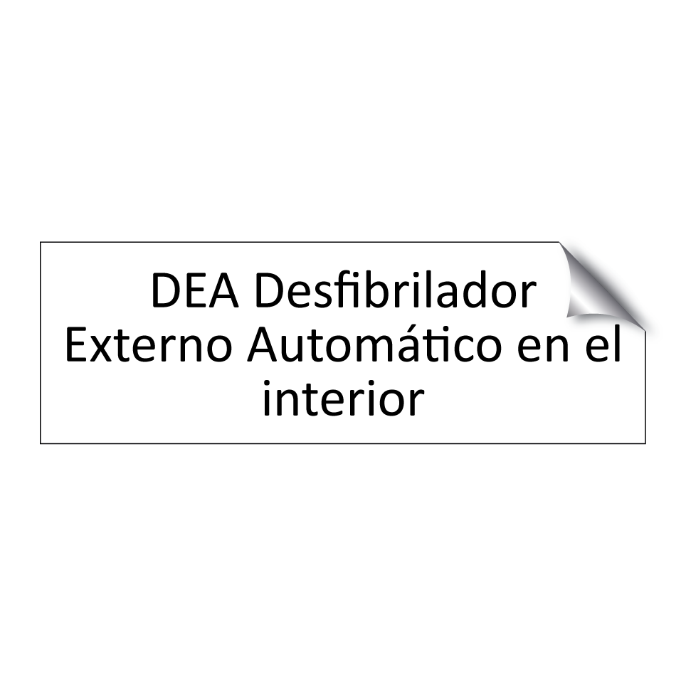 DEA Desfibrilador Externo Automático en el interior