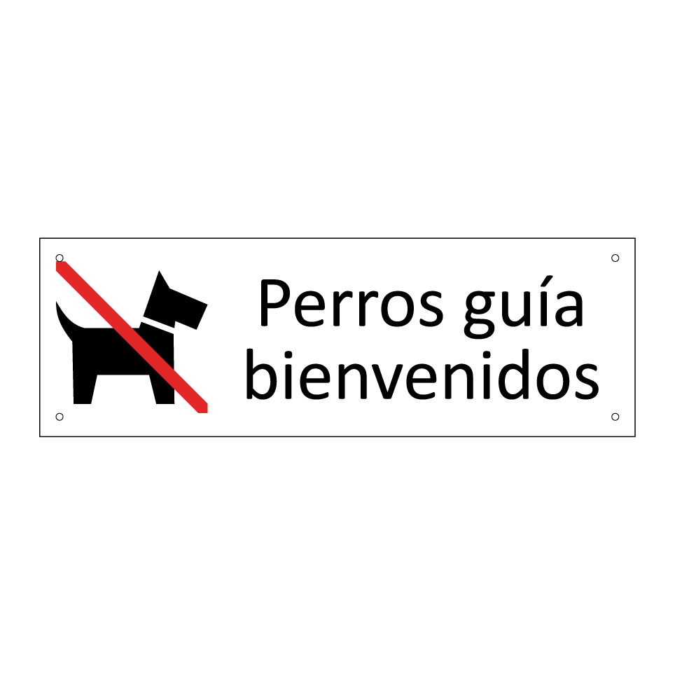 Perros guía bienvenidos