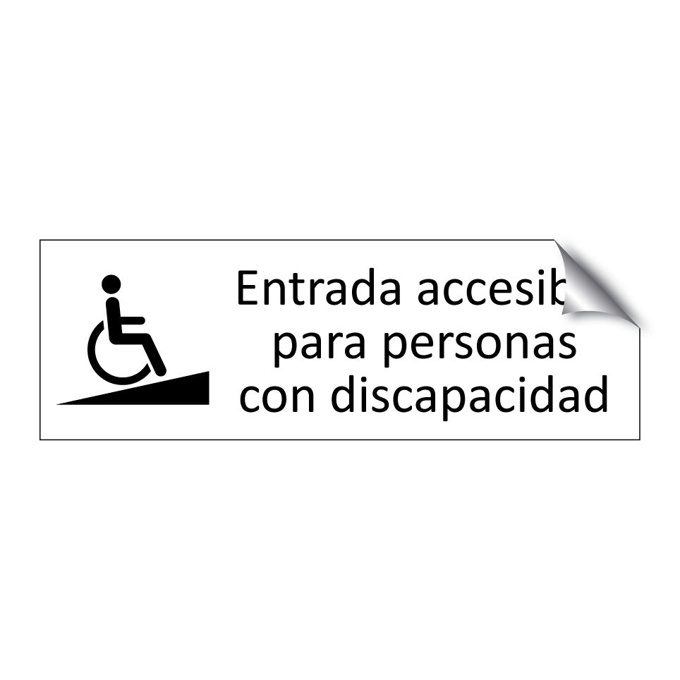 Entrada accesible para personas con discapacidad