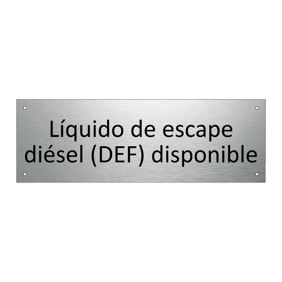 Líquido de escape diésel (DEF) disponible