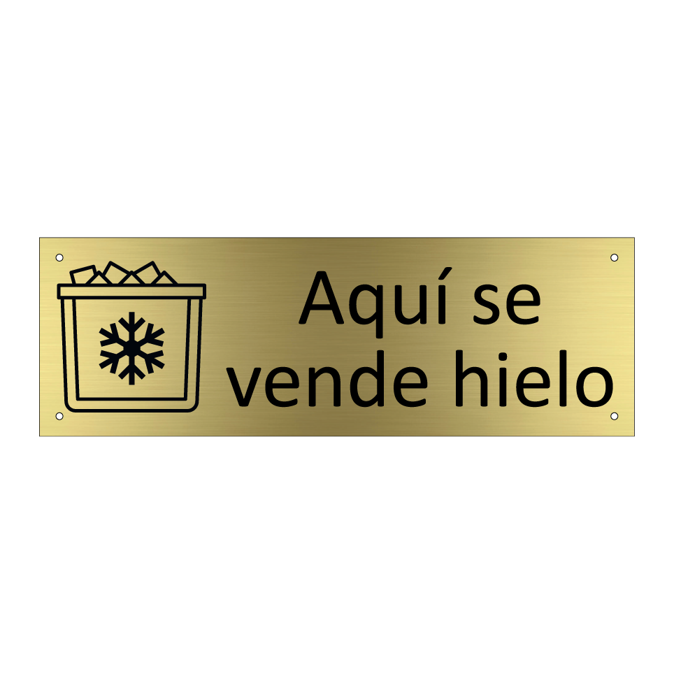 Aquí se vende hielo